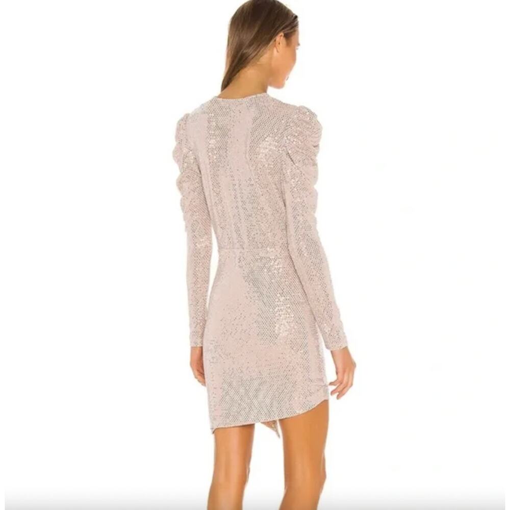 IRO Shimmering Silver Mini Dress - Picture 2 of 11